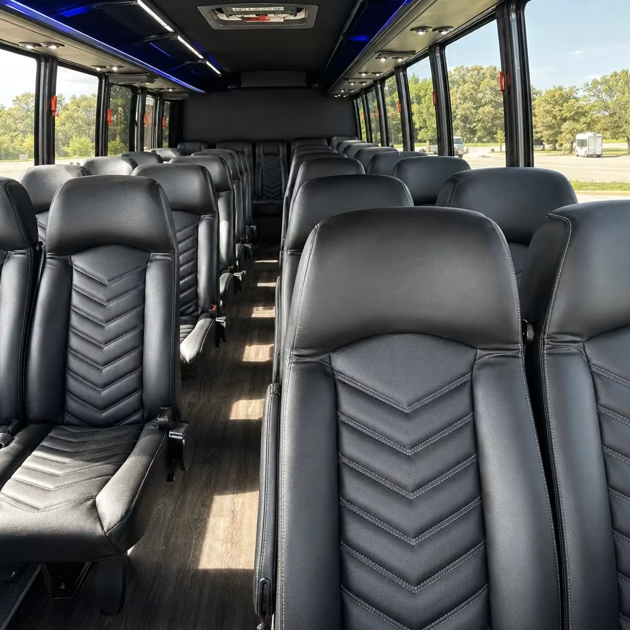 25 passenger minibus interior