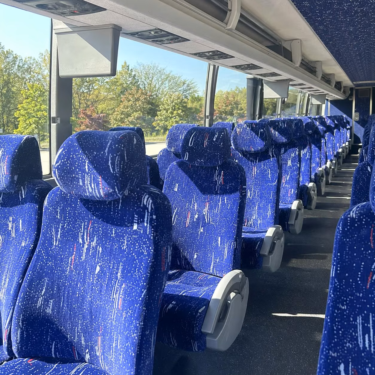 norfolk charter bus rental interior